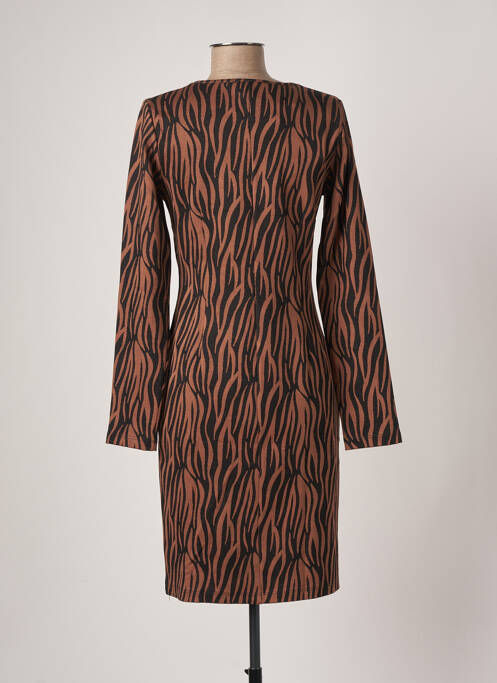 Robe mi-longue marron ORTO BOTANICO pour femme