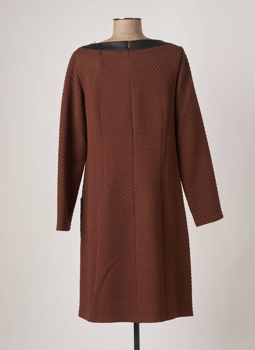 Robe mi-longue marron VERA MONT pour femme