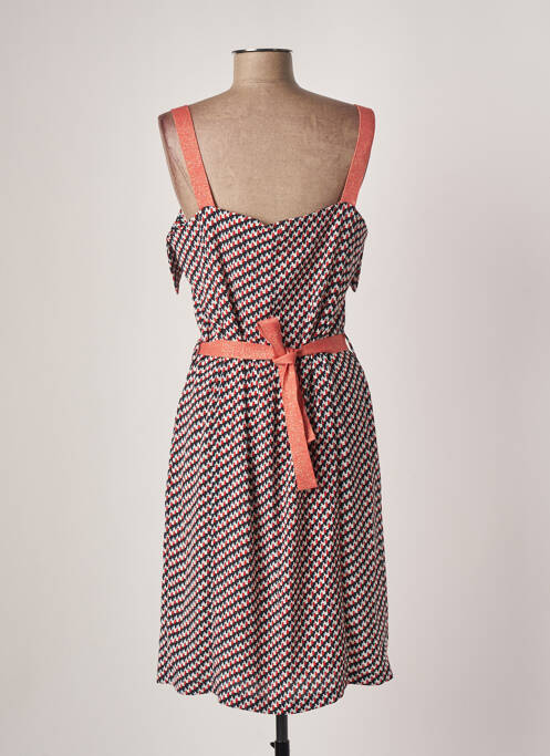 Robe mi-longue orange ANDAMIO pour femme