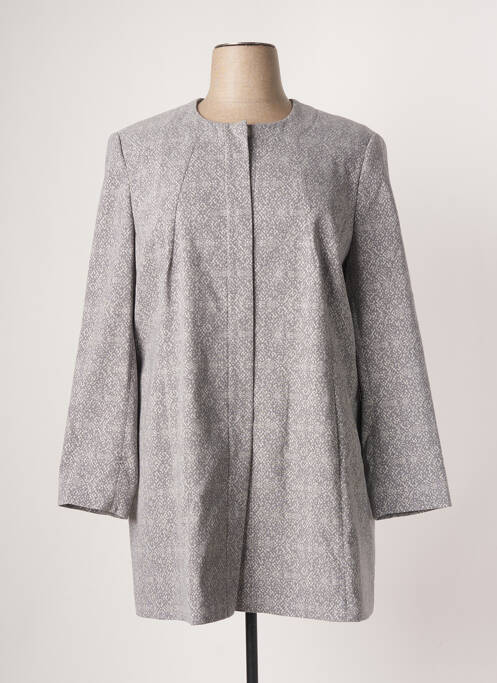 Manteau long gris BETTY BARCLAY pour femme