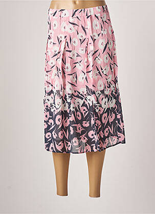 Jupe mi-longue taille normale rose FRANK WALDER femme