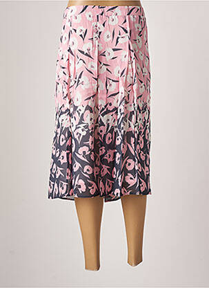 Jupe mi-longue taille normale rose FRANK WALDER femme