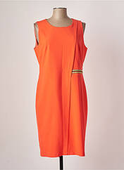Robe mi-longue orange ANDAMIO pour femme seconde vue
