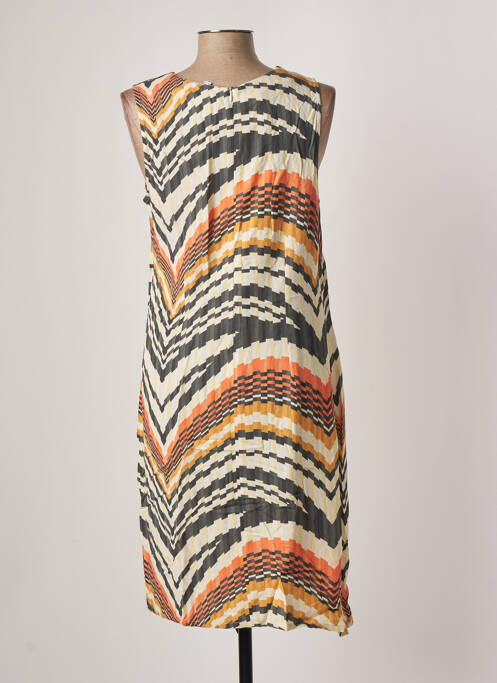 Robe mi-longue orange MERI & ESCA pour femme