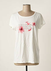 T-shirt blanc ESQUALO pour femme seconde vue
