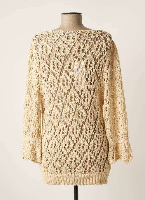 Gilet manches longues beige MD'M pour femme