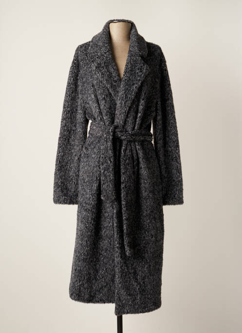 Manteau long gris K-DESIGN pour femme