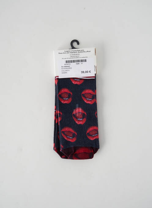Chaussettes rouge SOCK MY FEET pour homme