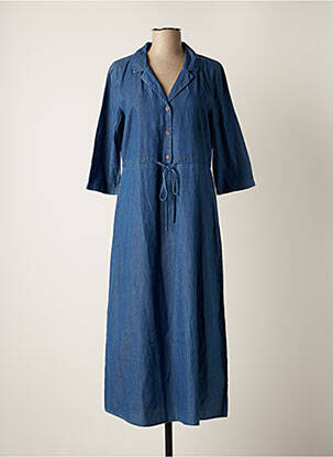 Robe longue bleu JACQUELINE DE YONG pour femme