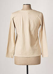 T-shirt beige MADE IN ITALY pour femme seconde vue