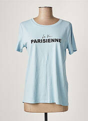 T-shirt bleu ICHI pour femme seconde vue