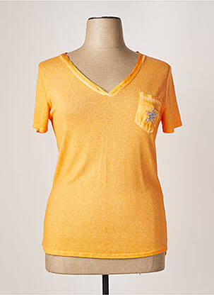 T-shirt orange FARFALLA pour femme