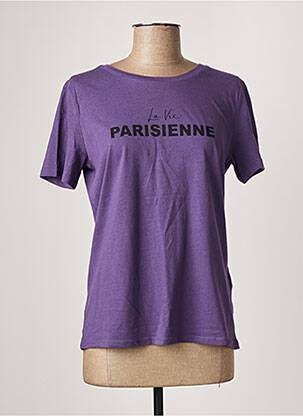 T-shirt violet ICHI pour femme