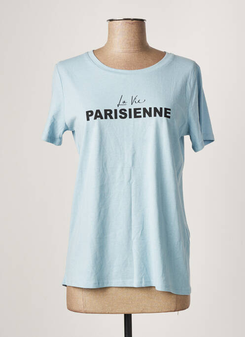 T-shirt bleu ICHI pour femme