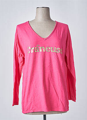 T-shirt rose ALLEN & JO pour femme