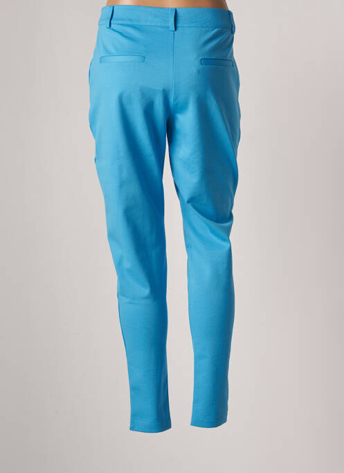 Pantalon chino bleu ICHI pour femme