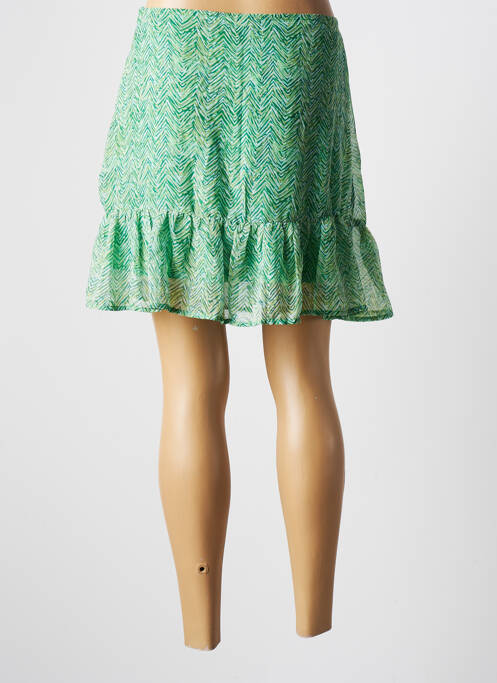 Jupe courte doublure vert ONLY femme