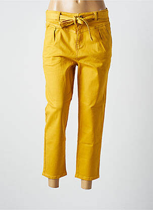 Pantalon 7/8 jaune MORGAN pour femme
