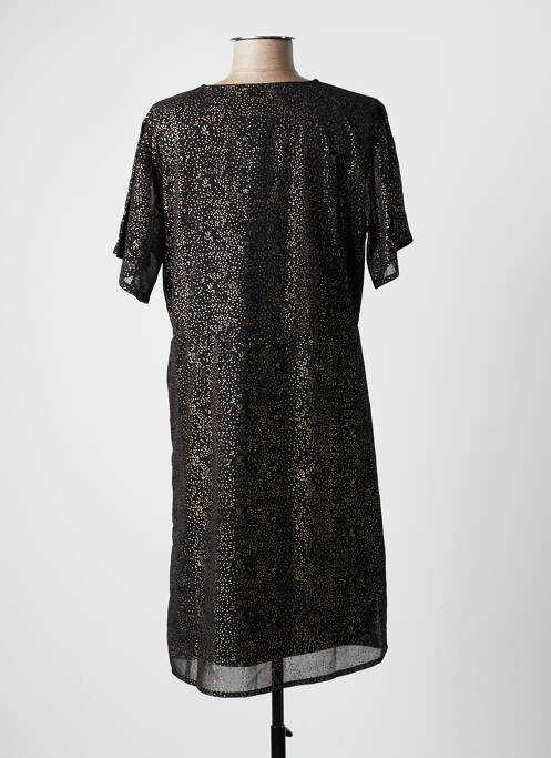 Robe mi-longue noir ICHI pour femme