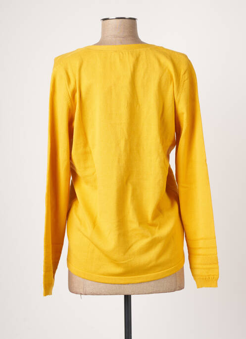 Gilet manches longues jaune BARBARA LEBEK pour femme