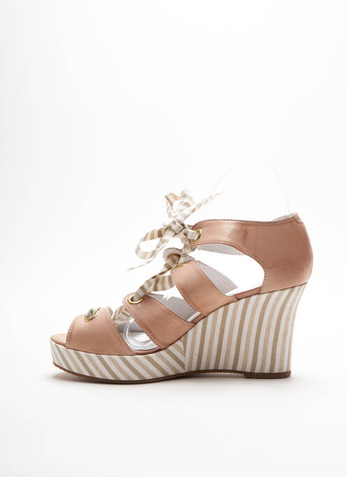 Sandales/Nu pieds beige DÉNOUÉE pour femme