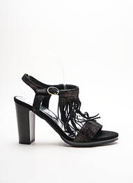 Sandales/nu pieds type de semelle amortissante talon de 7 à 9cm noir MYMA femme