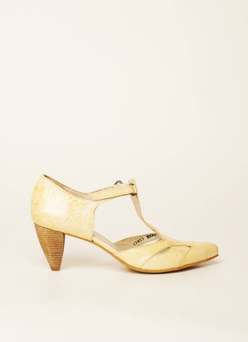 Sandales/Nu pieds jaune MISS FIDJI pour femme