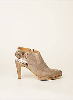 Sandales/nu pieds type de semelle amortissante talon de 7 à 9cm beige MYMA femme