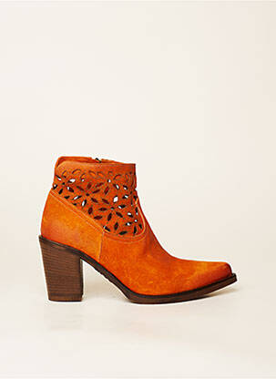 Bottines/Boots orange EMANUELE CRASTO pour femme