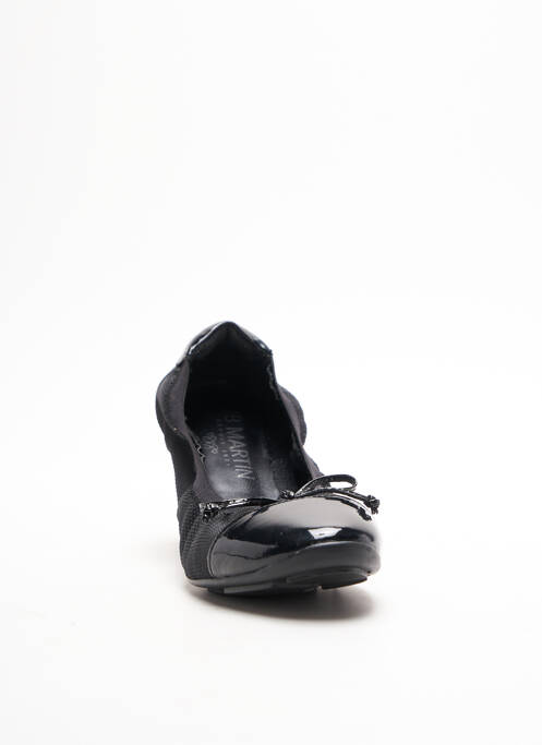 Baskets tissage satiné talon plat jusqu'à 3cm noir JB MARTIN femme