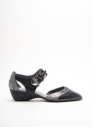 Sandales/Nu pieds noir FUGITIVE BY FRANCESCO ROSSI pour femme