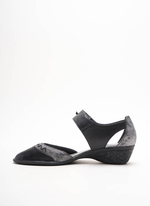 Sandales/Nu pieds noir FUGITIVE BY FRANCESCO ROSSI pour femme