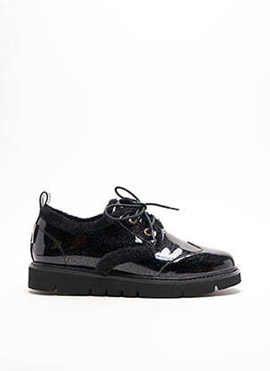 Derbies tissage vernis talon plat jusqu'à 3cm noir ARMISTICE femme