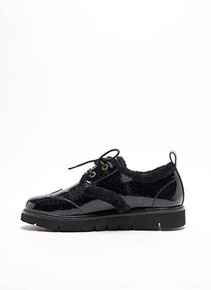 Derbies tissage vernis talon plat jusqu'à 3cm noir ARMISTICE femme