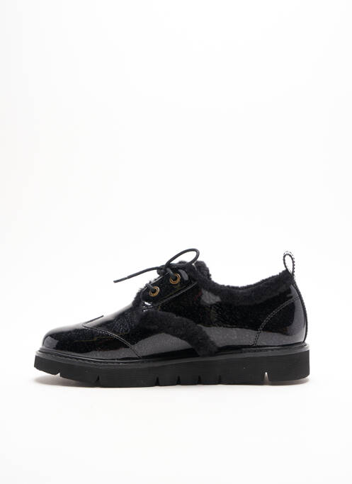 Derbies tissage vernis talon plat jusqu'à 3cm noir ARMISTICE femme