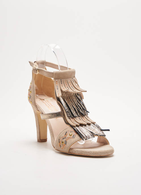 Sandales/Nu pieds beige ROSEMETAL pour femme