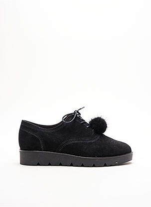 Derbies bout rond talon plat jusqu'à 3cm noir SOFTWAVES femme