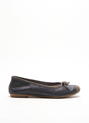 Ballerines bout rond talon plat jusqu'à 3cm gris COCO ET ABRICOT femme