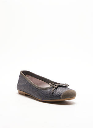 Ballerines bout rond talon plat jusqu'à 3cm gris COCO ET ABRICOT femme