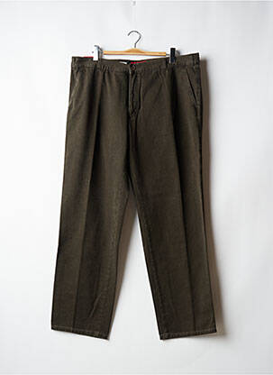 Pantalon slim fermeture zippée sous rabat boutonné taille normale vert JUPITER homme