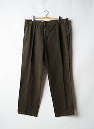 Pantalon slim fermeture zippée sous rabat boutonné taille normale vert JUPITER homme