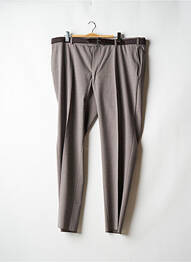 Pantalon slim tissage chiné taille normale gris LUIGI MORINI homme