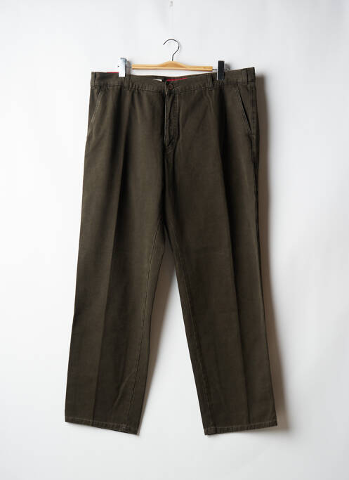 Pantalon slim fermeture zippée sous rabat boutonné taille normale vert JUPITER homme