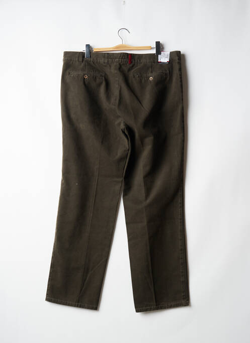 Pantalon slim fermeture zippée sous rabat boutonné taille normale vert JUPITER homme