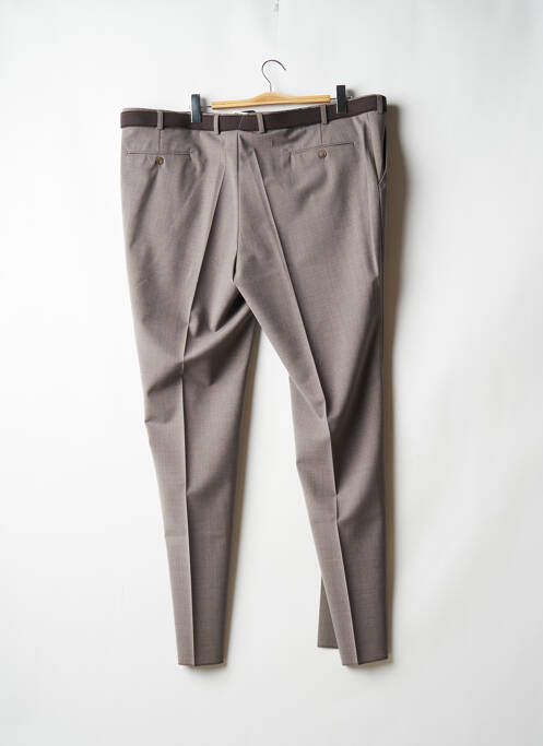Pantalon slim gris LUIGI MORINI pour homme