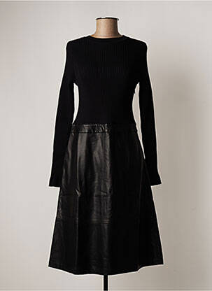 Robe mi-longue noir DERHY pour femme