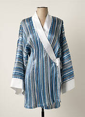 Veste kimono bleu MEI-DO BY KIMONO pour femme seconde vue