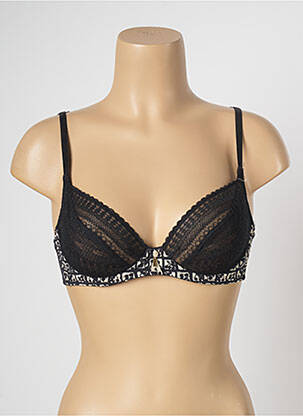 Soutien-gorge effet matière satinée haut soutien-gorge emboitant noir WACOAL femme