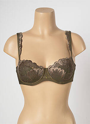 Soutien-gorge effet matière satinée haut soutien-gorge balconnet vert MARIE JO femme