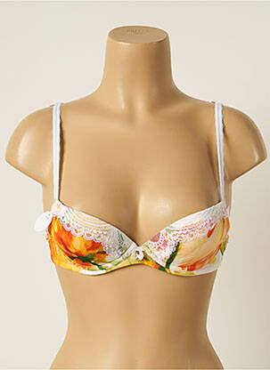 Soutien-gorge effet matière satinée haut soutien-gorge avec mousse de rembourrage amovible orange WACOAL femme